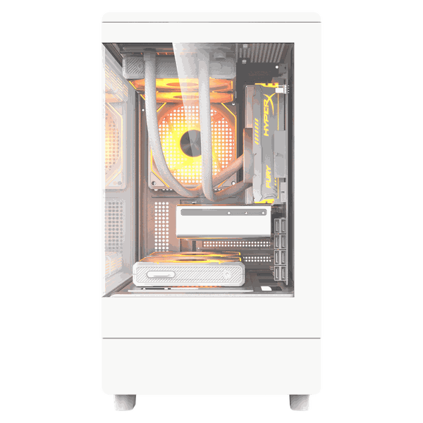 VỎ CASE DARKFLASH DB330M MESH WHITE GLASS (M-ATX, CHƯA FAN)