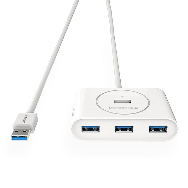 Bộ chia Hub USB 3.0 4 cổng màu trắng dài 0.5M Ugreen (20282)