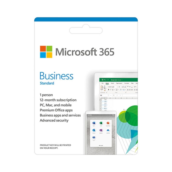 PHẦN MỀM (MICROSOFT) Microsoft 365 Bus Std Retail All Lng APAC EM SubPKL 1YR Onln DwnLd NR(KLQ-00209)