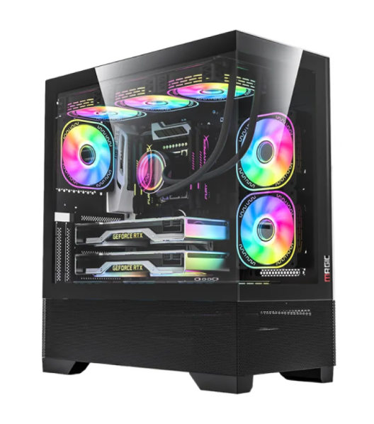 Vỏ Case MAGIC MIX FULL TOWER Black sẵn 3 Fan