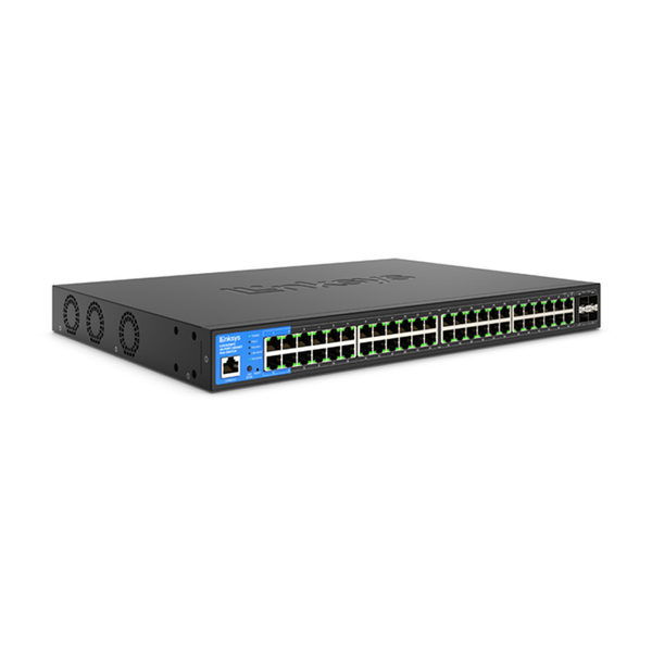 Switch Linksys LGS352MPC-EU (48 Cổng 1G RJ45 PoE 740W + 4 cổng quang 10G SFP)