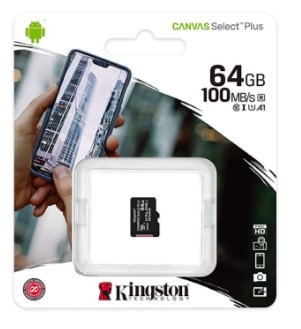 Thẻ Nhớ Micro SD Kingston Canvas Select Plus Class 10 64GB (SDCS2/64GBSP)