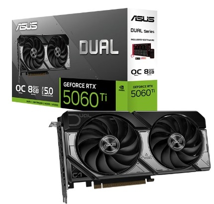 VGA ASUS Dual RTX 5060 Ti 8GB GDDR7 OC