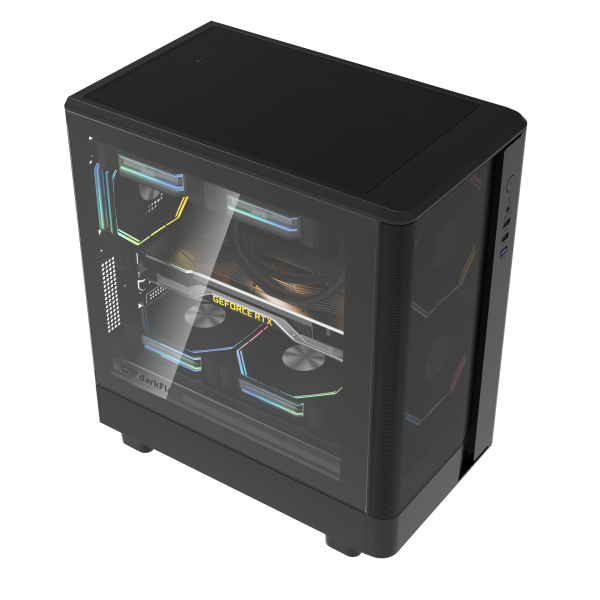 VỎ CASE MÁY TÍNH DARKFLASH DB330M MESH (M-ATX, CHƯA FAN)