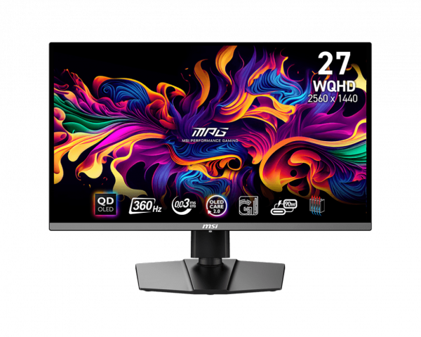 MÀN HÌNH MSI MPG 271QRX QD-OLED (26.5 INCH/WQHD/QD-OLED/360HZ/0.03MS)