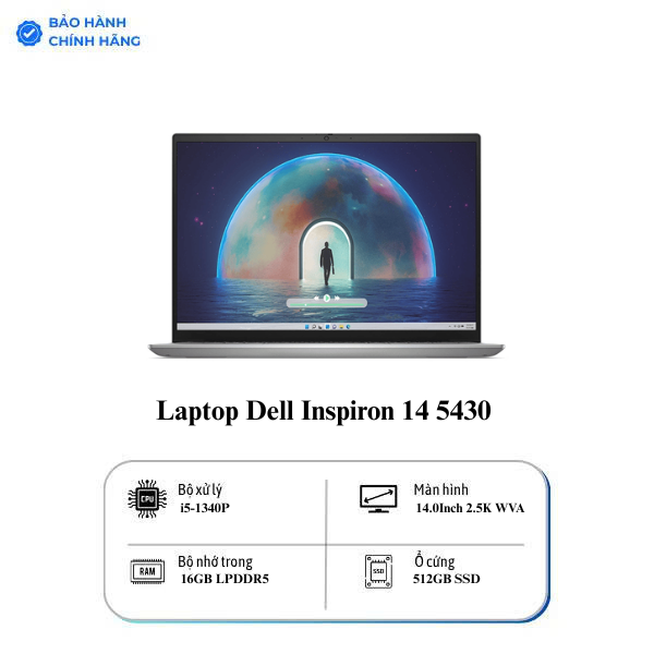 Laptop Dell Inspiron 14 5430 i5 1340P/16GB/512GB/4GB RTX2050/120Hz/OfficeHS/Win11 (N5430-i5P165W11SL2050)
