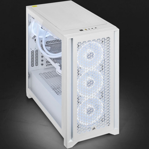 Vỏ máy tính Corsair iCUE 4000D RGB Airflow, True White - NEW sẵn 3 Fan Led