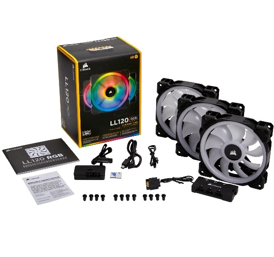 Bộ 2 Fan Corsair LL140 RGB kèm Node PRO CO-9050074-WW