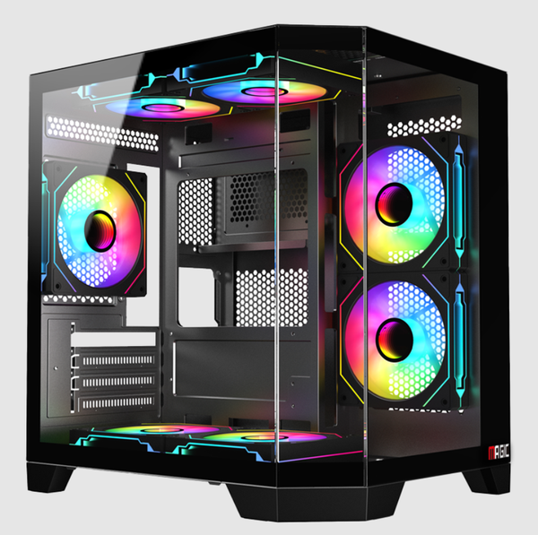 CASE MAGIC CUBI-M(M-ATX) sẵn 3 Fan