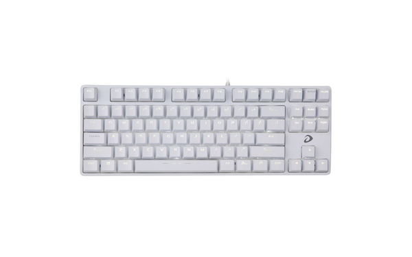 Bàn Phím Cơ Dare-U EK87 White Ice Blue Gaming Red Switch TKL (Trắng)