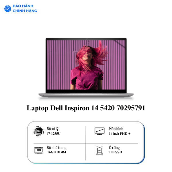 Laptop Dell Inspiron 14 5420 70295791 (Core i7-1255U | 16GB | 1TB | MX570 2GB | 14 inch FHD + | Win 11 | Office | Bạc)