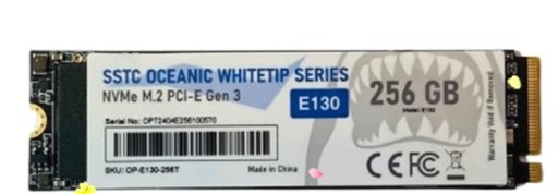 Ổ SSD SSTC OCEANIC WHITETIP E130 PLUS 256GB (NVMe PCIe/ Gen3x4 M2.2280/ 3200MB/s/ 2700MB/s)