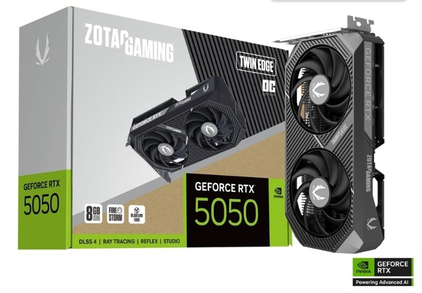 Card màn hình NVIDIA GeForce RTX 5050 Zotac Twin Edge OC (ZT-B50500H-10M) | 8GB GDDR6, 2560 CUDA, 550W