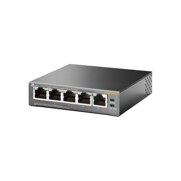 Switch TP-Link TL-SG1005P (Gigabit (1000Mbps)/ 5 Cổng/ 4 cổng PoE/ Vỏ Thép)