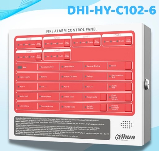 Tủ báo cháy 6 kênh Dahua DHI-HY-C102-6