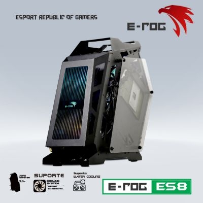 Case EROG ES8 Black kèm 6 LED
