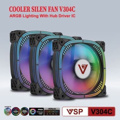 Bộ Kit 3 Fan V304C LED ARGB