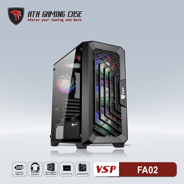 Case VSP FA02 Full ATX không FAN