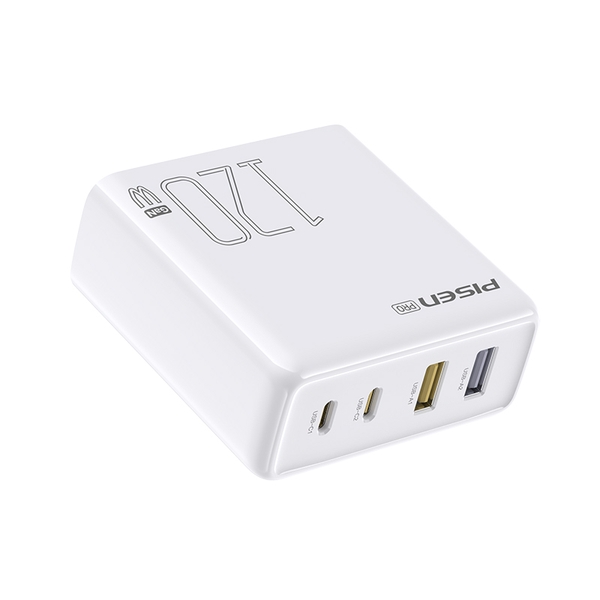 Bộ sạc nhanh 120W 4 cổng 2C2A - PISEN PRO120W GaNPro 2C2A