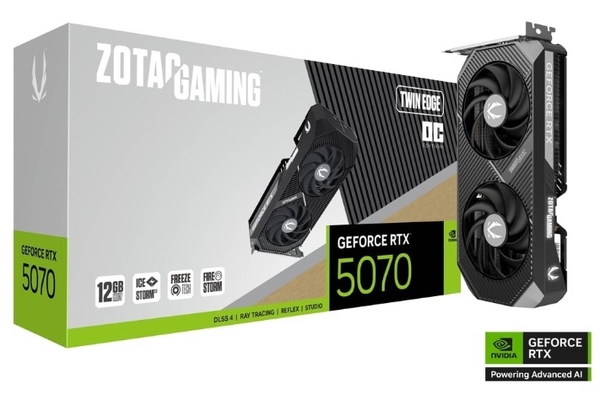 Card màn hình ZOTAC GAMING GeForce RTX 5070 Twin Edge OC (ZT-B50700H-10P)