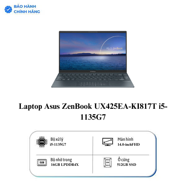 Laptop Asus ZenBook UX425EA-KI817T i5-1135G7