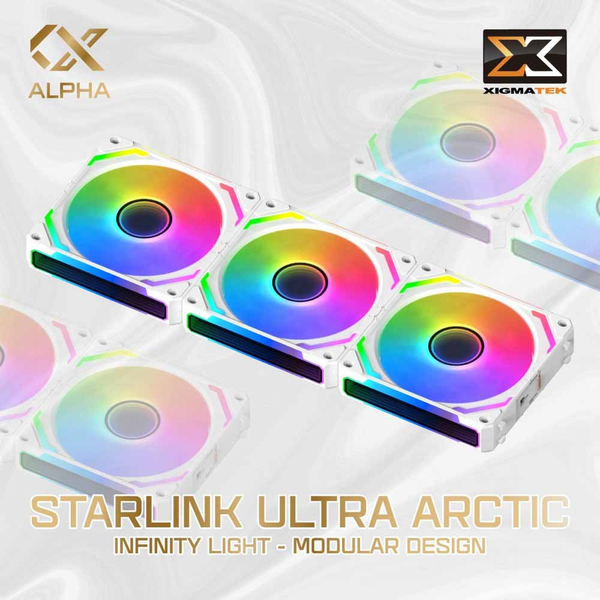 Fan Case - Quạt Tản Nhiệt Xigmatek STARLINK ULTRA - ARGB ( Bộ 3 Fan)