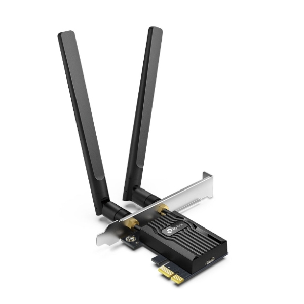 Card mạng không dây TP-Link PCI-E Archer TX55E (Chuẩn AX/ AX3000Mbps/ 2 Ăng-ten ngoài/ Bluetooth)
