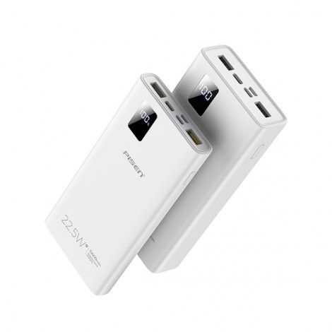 Sạc dự phòng PISEN QUICK Digital 123-B 10000mAh 22.5W CY-DY01 (White)