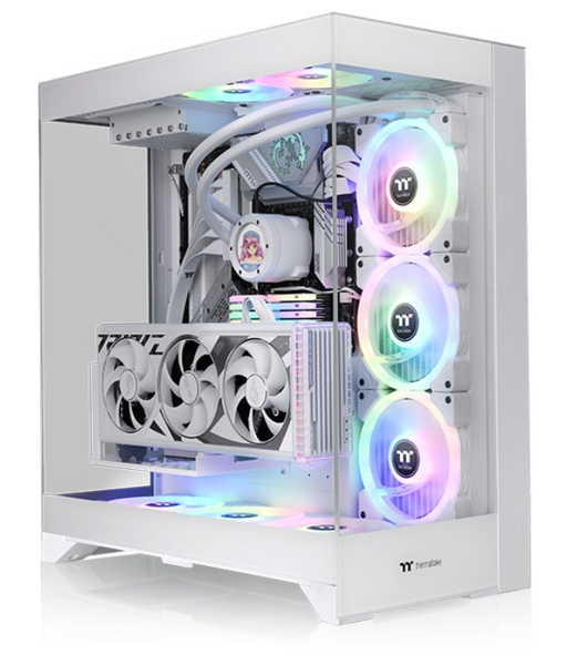 Vỏ case Thermaltake CTE E550 TG Snow Mid Tower không Fan