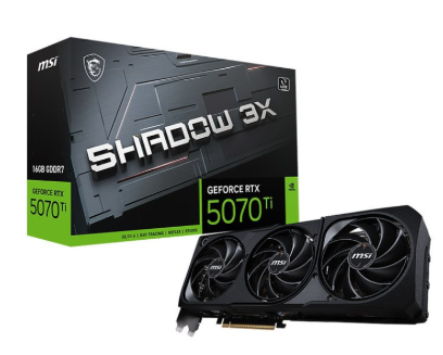 Card đồ họa MSI GeForce RTX 5070 Ti 16G SHADOW 3X OC
