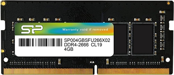 Ram Laptop Silicon 4Gb SP004GBSFU266X02 (DDR4/ 2666 Mhz/ Non-ECC)