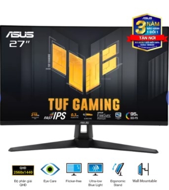 Màn Hình Gaming ASUS TUF Gaming VG27AQ5A (27 inch - IPS - 2K - 210Hz - 1ms - Speaker)