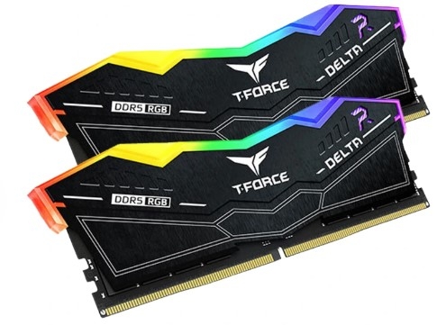 Ram Desktop TeamGroup T-Force Delta RGB 2x32GB DDR5 6000MHz Black/White