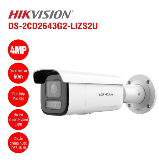 Camera IP 4MP Hikvision DS-2CD2643G2-LIZS2U