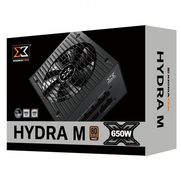 NGUỒN XIGMATEK HYDRA M 650 (EN44214) - 80PLUS BRONZE, 100% CÁP RỜI - DẠNG DẸT