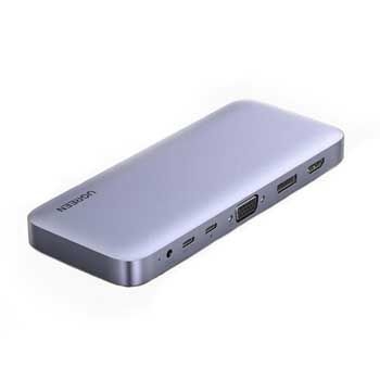 Bộ chuyển đổi USB-C sang 3*USB 3.0+HDMI+VGA+DP+RJ45+SD&TF Ugreen (70305)