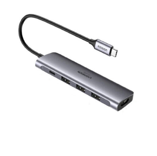 Bộ chuyển đổi USB Type-C sang HDMI 4K60Hz+ USB 3.0*3 +PD Ugreen (70495)
