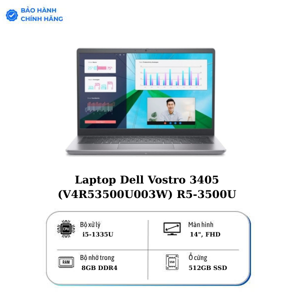 Laptop Dell Vostro 3430 i5 1335U/8GB/512GB/OfficeHS/Win11 (71011900)