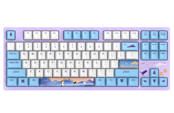 Bàn phím cơ DAREU A87 CHILDHOOD (PBT, Brown/ Red CHERRY switch)