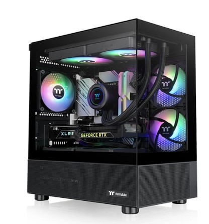 Case Thermaltake View 170 TG ARGB - Black (mATX/Mid Tower/Màu Đen/3 Fan)- có sẵn 3 Fan Led