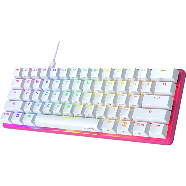 Bàn phím HP HyperX Alloy Origins 60 (Trắng Hồng) - US Layout (HyperX Red Switch) (572Y6AA)