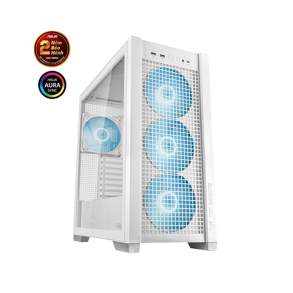 Vỏ Case Asus TUF Gaming GT302 ARGB White (eATX/Full Tower/Màu Trắng/BTF)