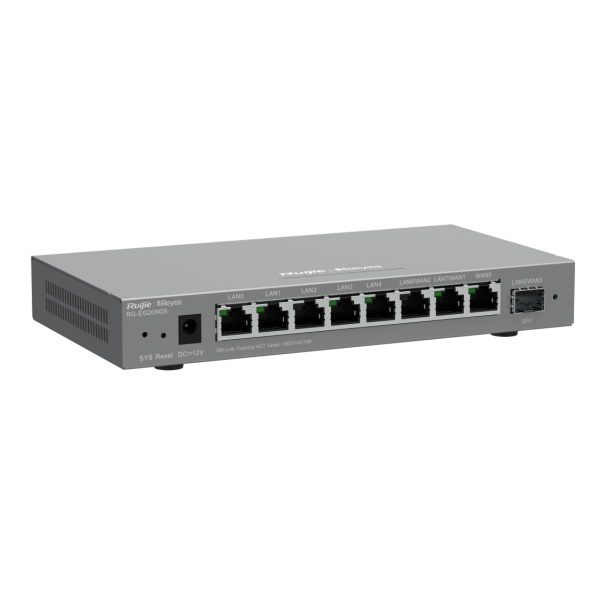 Router Ruijie RG-EG209GS 8 cổng 10/100/1000 Base-T, 1 cổng SFP, hỗ trợ ...