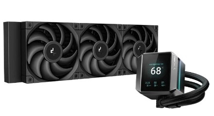 Tản Nhiệt Nước CPU Deepcool MYSTIQUE 360 Black (Màn hình LCD, 3 fan 12cm)
