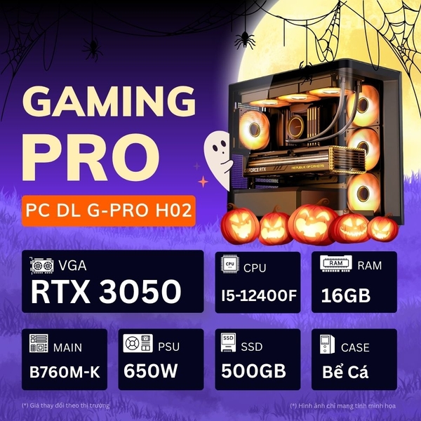 PC Dương Long DL G-PRO H02 (Core i5-12400F, RAM 16GB DDR4, SSD 500GB NVMe, RTX 3050 6GB)