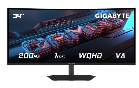 Màn hình Gigabyte G34WQC2 34 Inch WQHD VA 200Hz 1ms AMD FreeSync Premium