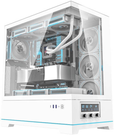 Vỏ case DarkFlash DY451 Pro White