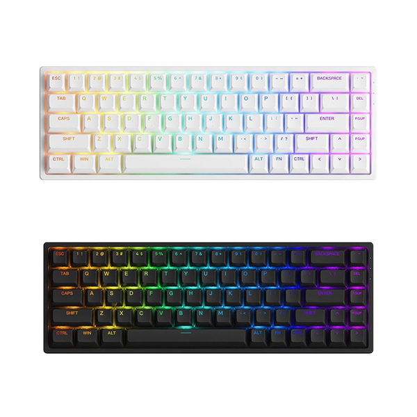 Bàn phím AKKO 3068 v2 RGB – Black/White (Foam tiêu âm / Hotswap / AKKO CS Jelly switch)
