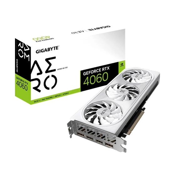 Card màn hình GIGABYTE GeForce RTX 4060 AERO OC 8G 8GB GDDR6 (N4060AERO-OC-8GD)