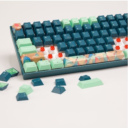 Bộ Keycap 4 nút GM1000 Spring (Cô Tiên - Mặt Trời, Mây & Núi )